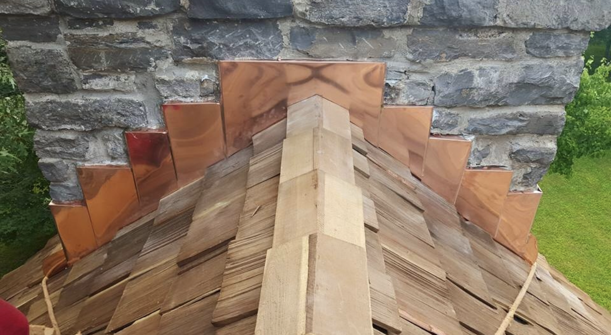 Copper Chimney Flashing