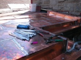 Custom Copper Flat Roof