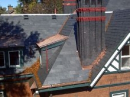 Slate w Copper Gutter