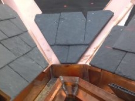 Slate w Custom Copper Gutter