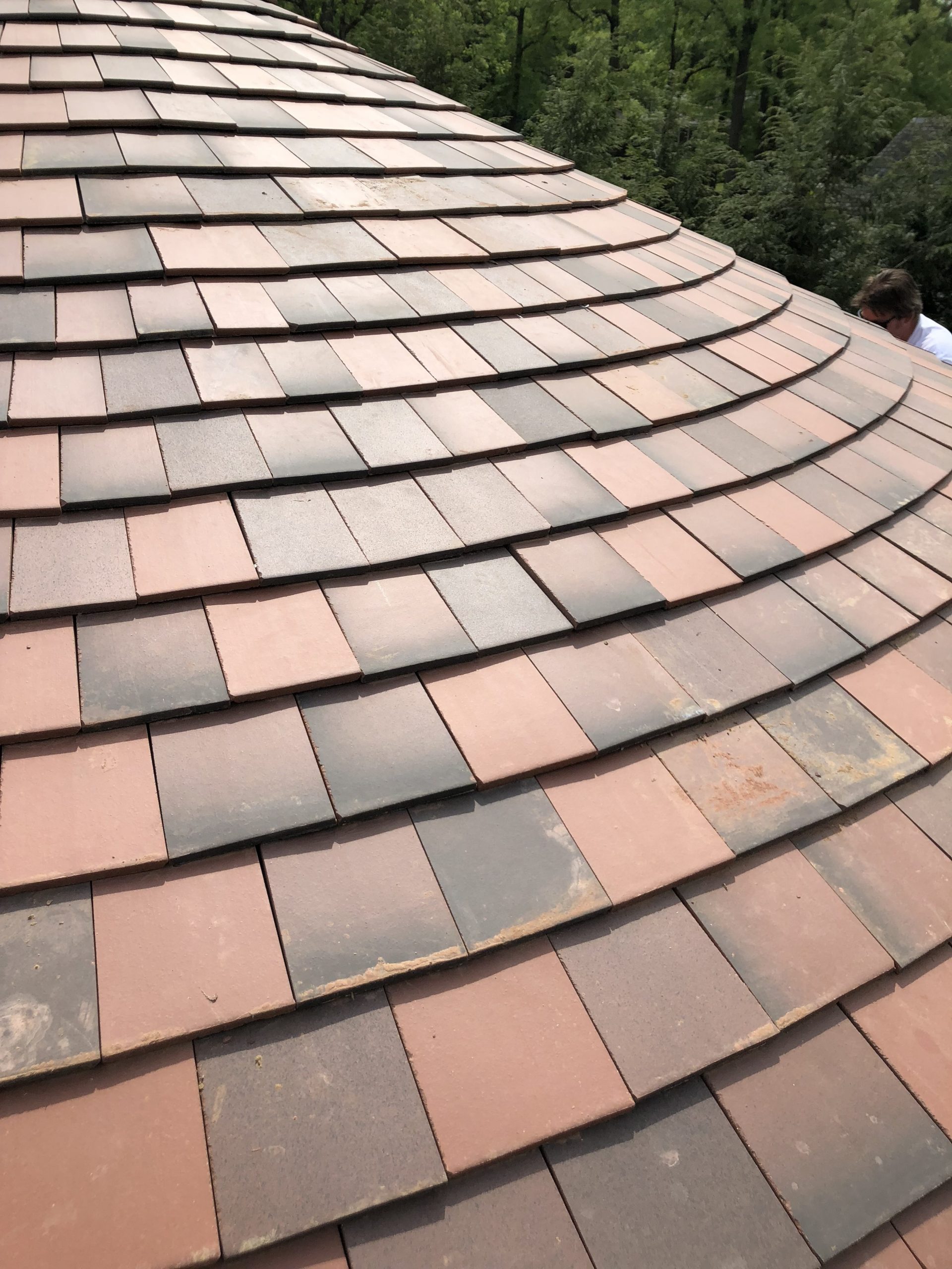 Tile Roof w Copper Gutters