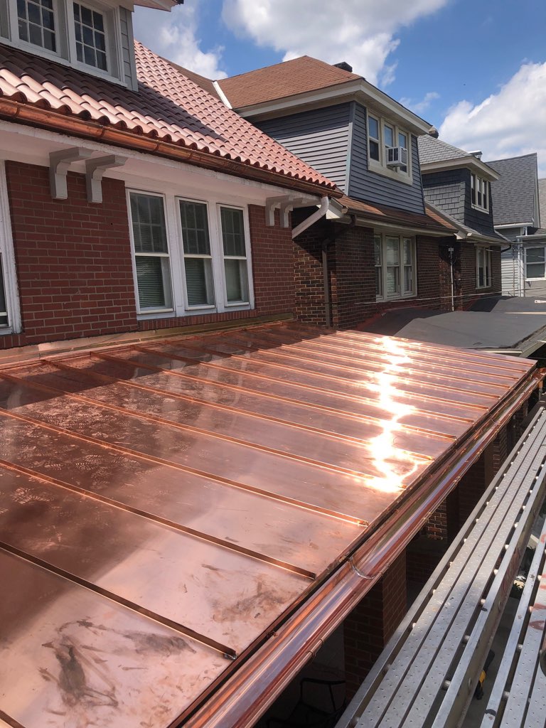 Copper Standing Seam Roof